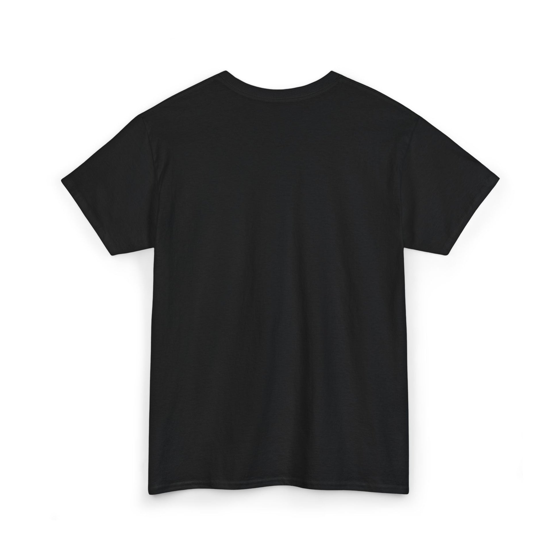 Back view premium modern black t-shirt